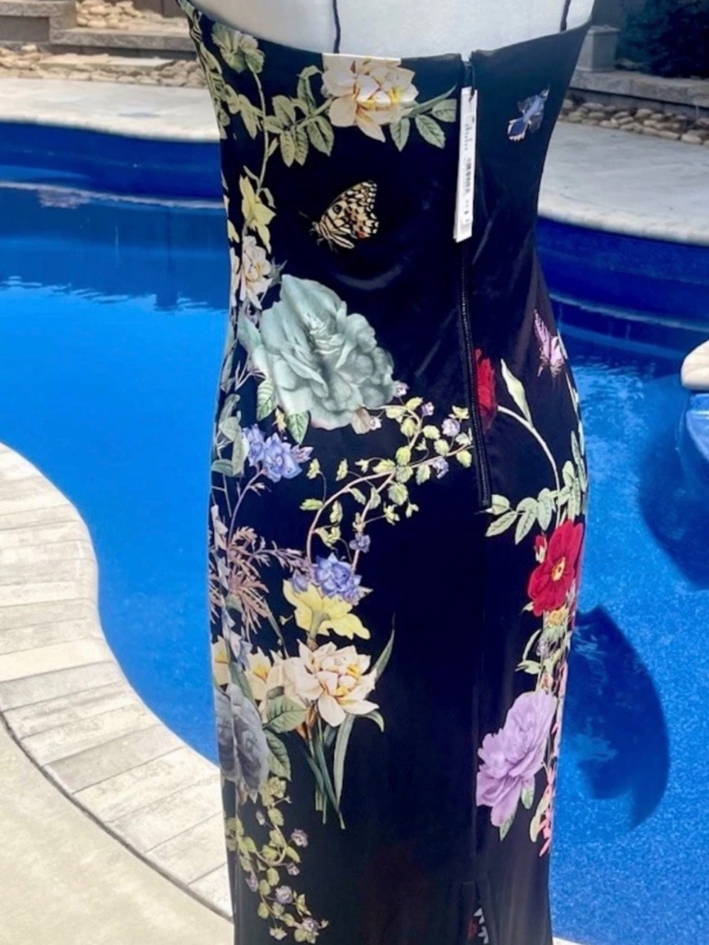 Alice + Olivia Fifi Maxi Dress In Venus Floral Sz 8 NWT $550 - Picture 6 of 13